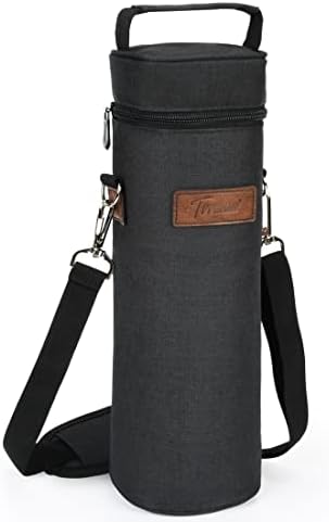 Wine Cooler Picnic Bag, Single Bottle Wine Carrier Insulated, Padded Thermal Wine Tote Bag for Beach, Wine Lover
