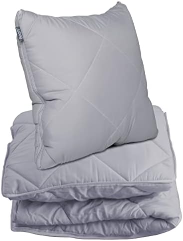 Quishion – A Clever, Quality Scatter Cushion that Unzips & Unfolds into a Full Size Quilt/Blanket/Throw - Grey - Image 2