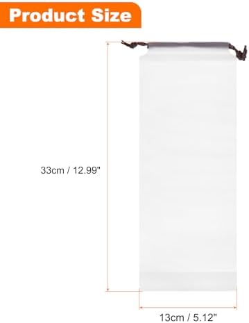 sourcing map Umbrella Bags Waterproof Folding Portable Storage Bag Reusable Wet Umbrella Sleeves with Drawstring for Outdoor Carry Travel Home Storage - Image 2
