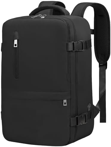 for Ryanair Cabin Bags 40x20x25 Underseat Travel Backpack Cabin Size for Mens Womens Hand Luggage Carry-Ons Laptop Backpack for Men Under Seat Flight Bag, with Chest Strap
