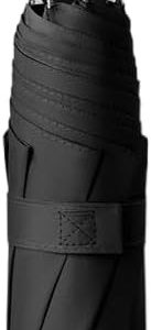 Compact Travel Folding Umbrella Automatic Open/Close Handle Coating Layer Fabric Blocking/Anti UPF 50 UV Protection 99.9% Portable Golf Umbrella/Lightweight Small Backpack/Rain Sun/Men Women Kids