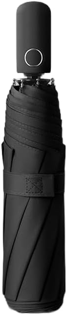 Compact Travel Folding Umbrella Automatic Open/Close Handle Coating Layer Fabric Blocking/Anti UPF 50 UV Protection 99.9% Portable Golf Umbrella/Lightweight Small Backpack/Rain Sun/Men Women Kids