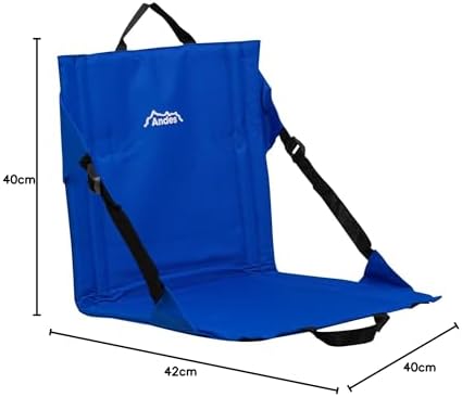 Andes Blue Folding Beach Chair Outdoor Garden Portable Seat - Image 2