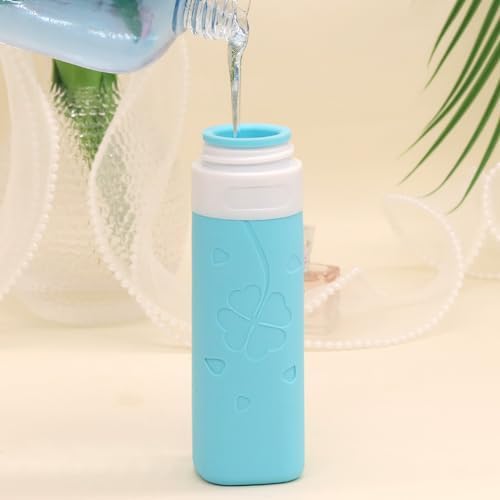 12 Pcs Travel Bottles for Toiletries, Travel Size Containers with Cream Jars, Airplane Travel Essentials Leak Proof Silicone Squeezable Travel Accessories for Shampoo Conditioner Lotion Cream - Image 3