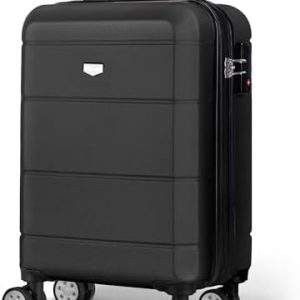 LUGG 20 Inch Jetset Lightweight Travel Carry On Suitcase, ABS, Water Resistant & TSA Lock - Easyjet Overhead (55x35x23cm)