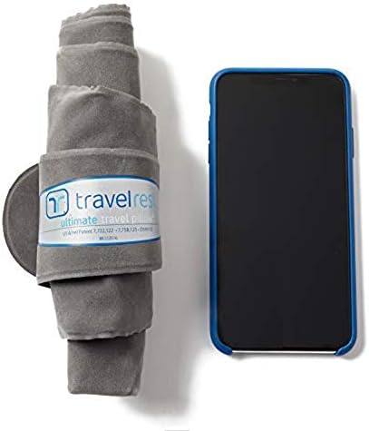 TRAVELREST Ultimate Travel Neck and Body Pillow - Unparalled Support Design, Essentail for Bus, Train, Airplane, Office, Wheelchairs, Comfort and Support, Rolls Up, Straps to Airplane Seat & Car- Blue - Image 6