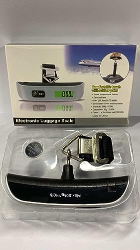 VERSA ESSENTIALS Digital Suitcase Scale, Portable 50KG Travel Hanging Scale, Temperature Sensor and Battery Included - Image 5