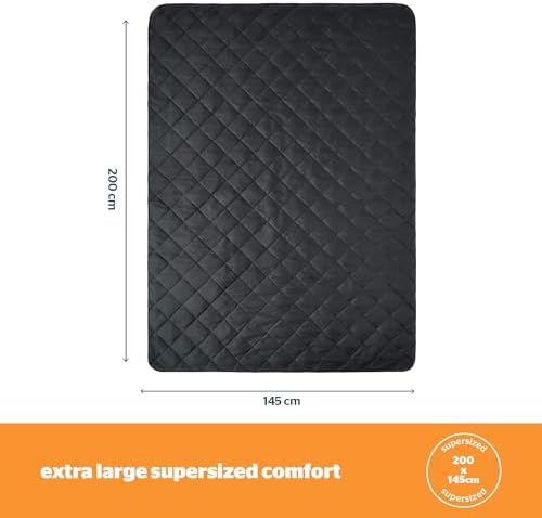 Silentnight Camping Collection Quilted Travel Blanket - Cosy Soft Fleece Keep You Warm Outdoor - Water & Wind Proof for Hiking Campfire Car or Garden - Lightweight Compact Machine Washable, 145x200cm - Image 6