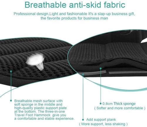 Airplane Footrest - Best Travel Essential, Airplane Travel Accessories, No Clashing Foot Hammock & Portable Plane Leg Rest, Provides Relaxation and Comfortable for Long Flight - Image 2