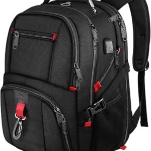 MATEIN Travel Laptop Backpack Large, 17.3 Inch Backpack 50L School Bag Water Resistant, Work Computer Rucksack for Men Anti Theft TSA with USB Charging Port, Laptop Bags for School College Business