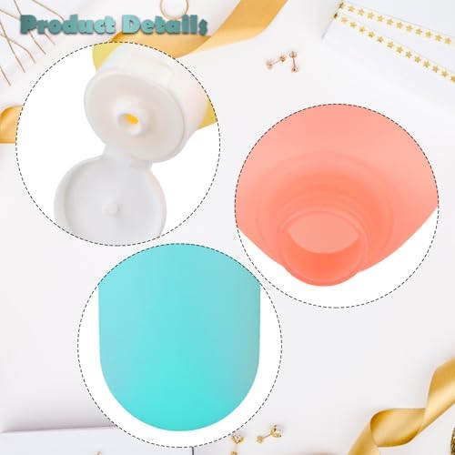 3 Pcs Travel Bottles Set, 60ML Travel Bottles Refillable Containers Kit, Plastic Squeeze Bottles, Squeezable Containers Set, Leakproof Travel Containers for Cosmetic Shampoo Lotion (White) - Image 2