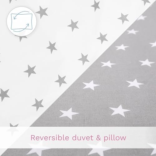 2 Piece Baby Children Quilt Duvet & Pillow Set 120x90 cm to fit Toddler Cot Bed (Big Stars) - Image 7