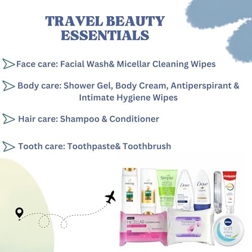 Travel Toiletries Set for Women - Holiday Essentials Mini Toiletry Set for Travel, Hospital or Over Night Stay - Airport Security Approved Liquids - Quality Personal Care for Women - Image 3
