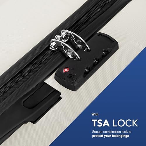 LUGG Travel Suitcase Set - Jetset 3-Piece Hard Shell Luggage, 20" 25" 29 Strong & Lightweight with Secure TSA Lock, Smooth 360° Wheels, Internal Pockets - Airline Approved - Image 4