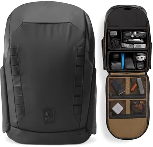 Gomatic Peter McKinnon Camera Bag Backpack - 25L Capacity Travel DSLR Camera Rucksack - Fit Multiple Cameras, 16" Laptop, Drones & Photography Accessories, Most Functional Water Resistant Back Pack