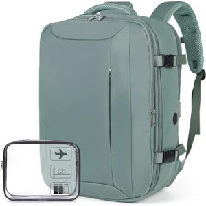 for Easyjet Cabin Bag 45x36x20, Travel Backpack with TSA Approved Clear Bag, Carry-ons Cabin Backpack for Travelling Underseat Cabin Bag Laptop Backpacks Luggage Set