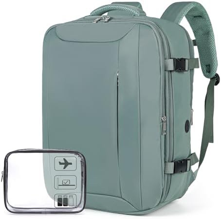 for Easyjet Cabin Bag 45x36x20, Travel Backpack with TSA Approved Clear Bag, Carry-ons Cabin Backpack for Travelling Underseat Cabin Bag Laptop Backpacks Luggage Set