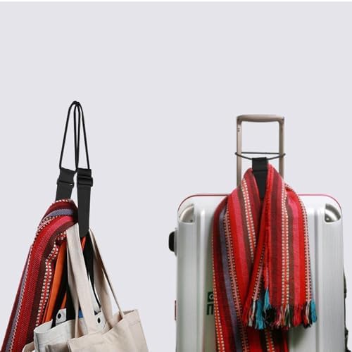 2 Pcs Elastic Fastening Belt for Luggage, Adjustable Luggage Straps for Suitcases Attach Bags, Portable Travel Suitcase Accessory (2 Black) - Image 6