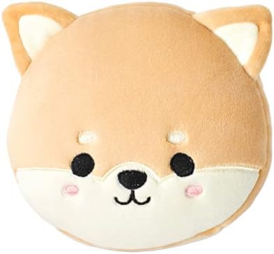 Puckator Relaxeazzz Shiba Inu Dog Round Plush Travel Pillow & Eye Mask - Sleep Eye Mask Masks - Kids Travel Accessories For Sleeping Airplane - Flight Plane Neck Pillow Pillows - Image 4
