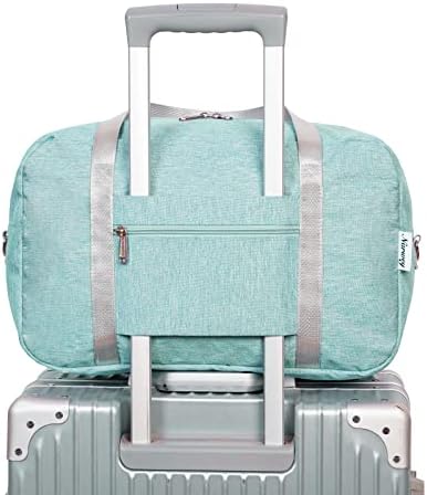 for Ryanair Cabin Bag 40X20X25 Underseat Foldable Travel Duffel Bag Holdall Tote Overnight Weekend Carry on Luggage for Women and Men 20L (Mint Green) - Image 7
