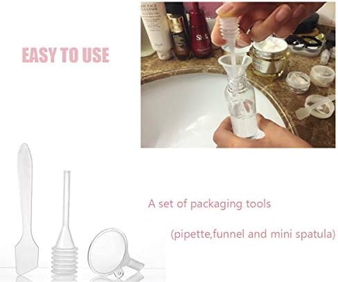 Pink Toiletries Leak Proof Travel Bottle Set (16 Pack), TSA Approved Airline Carry-On with Clear Bags for Women - Image 6
