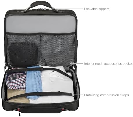 Wenger Synergy Wheeled Laptop case, for Men and Women, Business Trolley case, 15.6-inch Notebook, 24 L, Organizer, Office or Travel, Black, 612476 - Image 4