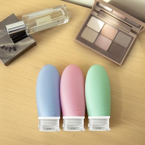 Opret 100ml Silicone Travel Bottle for Toiletries, 3 Pack Leak Proof Refillable Travel Containers Squeezable Travel Accessories for Shampoos, Conditioner and Cream, BPA Free and TSA Approved - Image 6