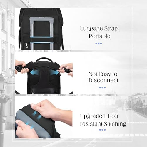 Cabin Bags 40x20x25 for Ryanair, Small Underseat Carry On Travel Backpack Casual Hand Luggage Flight Loptop Bags for Women Men Cabin Size Rucksack - Image 7