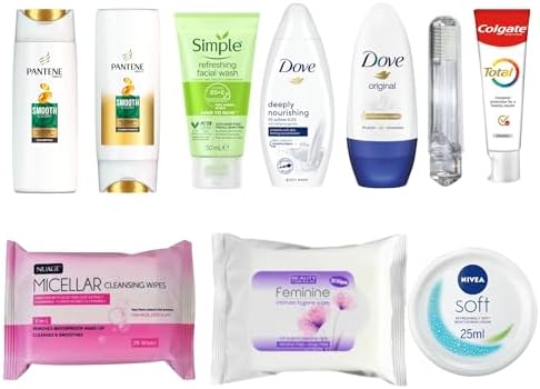 Travel Toiletries Set for Women - Holiday Essentials Mini Toiletry Set for Travel, Hospital or Over Night Stay - Airport Security Approved Liquids - Quality Personal Care for Women - Image 6