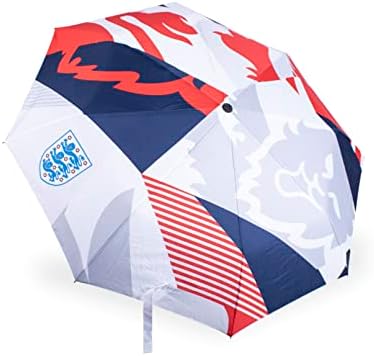 Hy-Pro Officially Licensed England FA Umbrella | One Click Open, Pocket Umbrella, Compact, Lightweight, Portable, Travel, Small, Navy/White