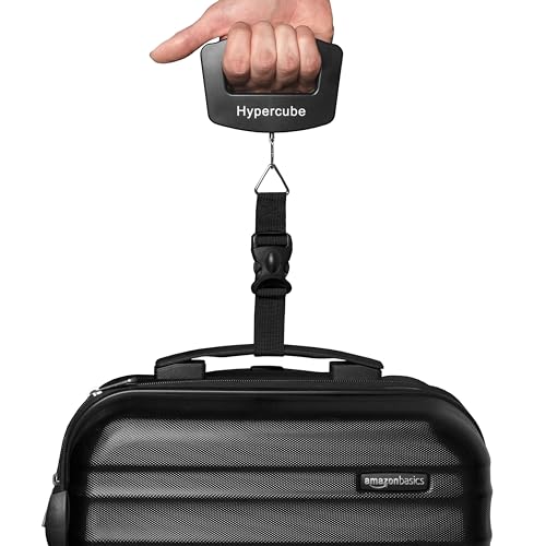 Hypercube Luggage Scale Portable Digital Weight Scale for Travel Suitcase Weigher with Tare Function 110 Lb/ 50Kg Capacity Black - Image 2