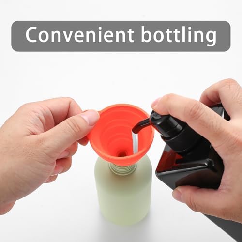 4 Pcs 200ml Travel Bottles for Toiletries, Squeeze Bottles, Silicone Travel Bottles, Refillable Plastic Travel Containers, Leak Proof Empty Flip Cap Squeezable Shampoo and Conditioner Bottles - Image 4