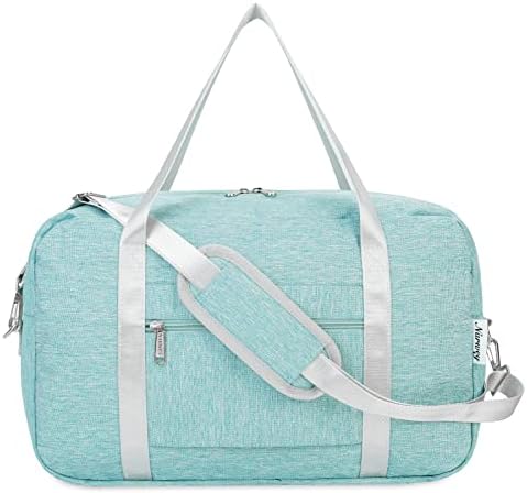 for Ryanair Cabin Bag 40X20X25 Underseat Foldable Travel Duffel Bag Holdall Tote Overnight Weekend Carry on Luggage for Women and Men 20L (Mint Green) - Image 2