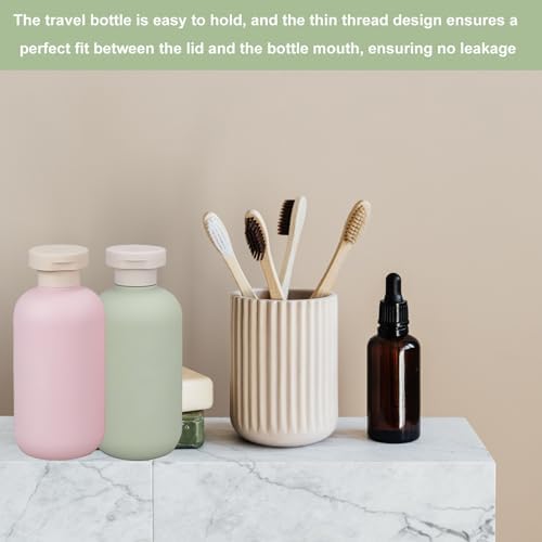 3 Pcs 200ml Plastic Bottles, Travel Bottles, Travel Bottles For Toiletries, With Bag, Refillable Travel Container, With Flip Cover, Suitable For Hair Conditioner, Lotion - Image 5