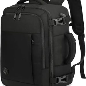 Ryanair Cabin Bag 40x20x25 Underseat 20L Travel Bag Hand Luggage Backpack Carry-ons Bag Cabin Size Suitcases for Airplanes Flight Bag Travel Rucksack Fit 14 Inch Laptop Black