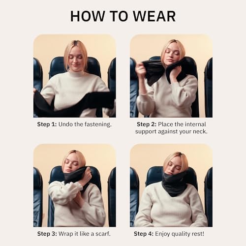 trtl Travel Pillow Cool for Neck Support - Cooling Travel Pillows for Airplanes - with Breathable Fabric - Lightweight and Easy to Carry - Image 5