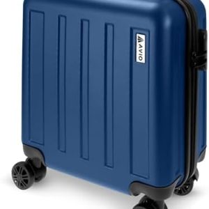 AVIO Jett Cabin Suitcase 45x36x20cm - Lightweight Double-Wheel Luggage Bag, 2 Internal Pockets, Telescopic Handle w/ 3 Heights, Durable ABS Hard Shell - Approved by Most Airlines