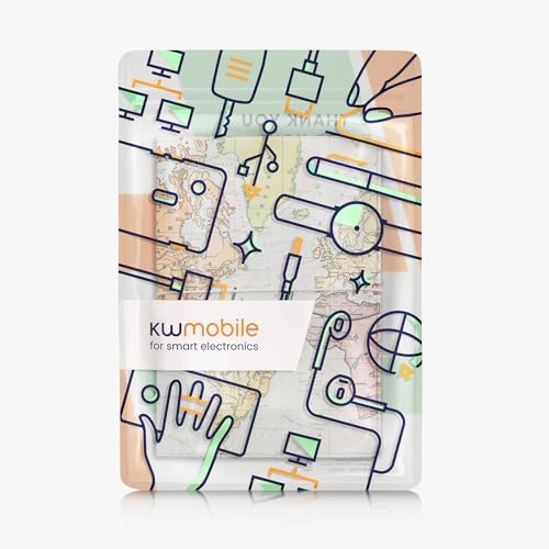 kwmobile Passport Holder Protective Cover - PVC and Plastic Passport Cover for Men and Women - Essential Travel Accessory - Black/Multicolor - Image 6