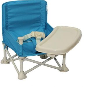 Baby Booster Seat + Tray | Folding Travel Chair | Camping, Picnics, Grandma?s | Travel High Chair