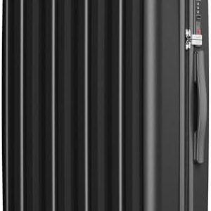 SHOWKOO Suitcase Large 28 Inch Expandable Hard Shell Lightweight Polycarbonate Travel Luggage Durable High Capacity with Wheels TSA Lock, Black
