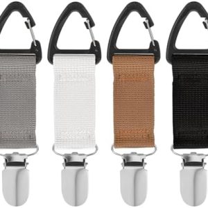Mabor 4pcs Hat Clips for Travel on Bag,Hat Clip,Hands-Free Quick Access & Removal,Travel Accessories,Outdoor Bags, Backpacks, Purses,Beach Hat Totes for Women Girls Beach