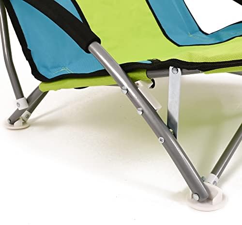 Nalu Folding Low Camping Chair Lightweight Foldable Portable Garden Beach Seat - Green - Image 5
