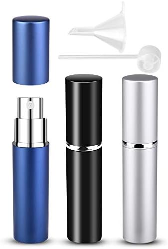 Travel Perfume Atomiser Bottle Refillable, 3 Pcs 6ML Leak Proof Aftershave Atomiser Spray Bottle Refillable Small Perfume Refill Bottle Travel Essentials Mini Perfume Decanter