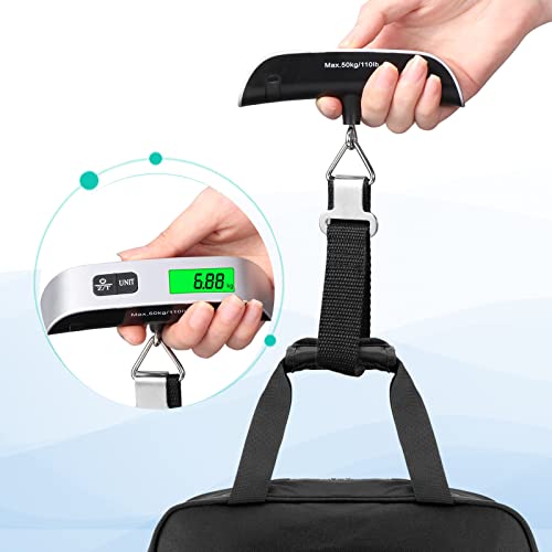 Digital Luggage Scale, Portable Luggage Weight Scale, Hanging Suitcase Weigher for Travel, Suitcase Scale with Temperature Measurement Function 110 lb/ 50KG Capacity - Image 6