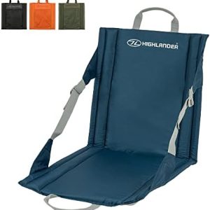 Highlander Outdoor Sit Mat - Portable Seat - Lightweight with Back Support - Perfect as a Picnic Chair, Stadium Seat, Beach Chair, or Festival Chair