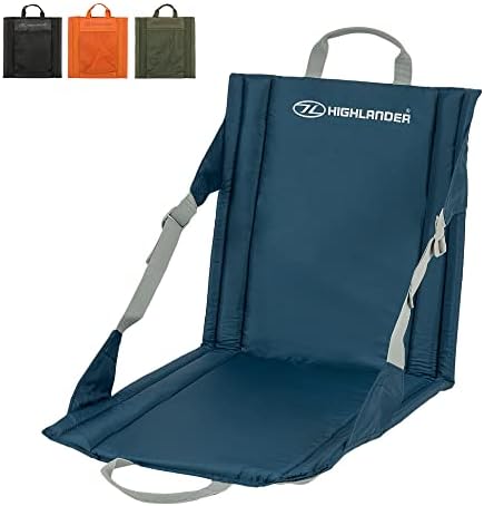 Highlander Outdoor Sit Mat - Portable Seat - Lightweight with Back Support - Perfect as a Picnic Chair, Stadium Seat, Beach Chair, or Festival Chair