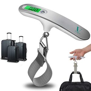 Precise Digital Luggage Scale with 110lb/50Kg Capacity – Portable Suitcase Weighing Scales | Accurate Luggage Scales for Suitcases | Heavy Duty Weighing Scales for Luggage | Travel Accessories