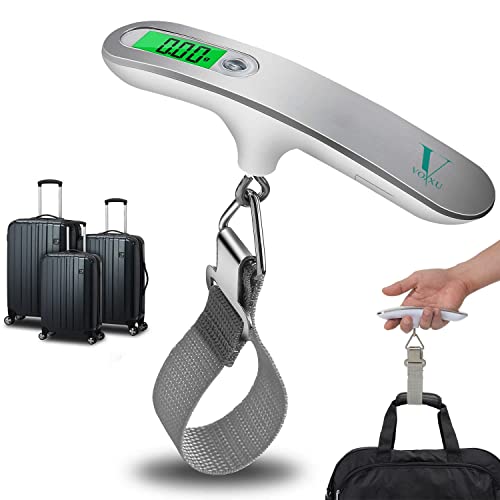 Precise Digital Luggage Scale with 110lb/50Kg Capacity – Portable Suitcase Weighing Scales | Accurate Luggage Scales for Suitcases | Heavy Duty Weighing Scales for Luggage | Travel Accessories