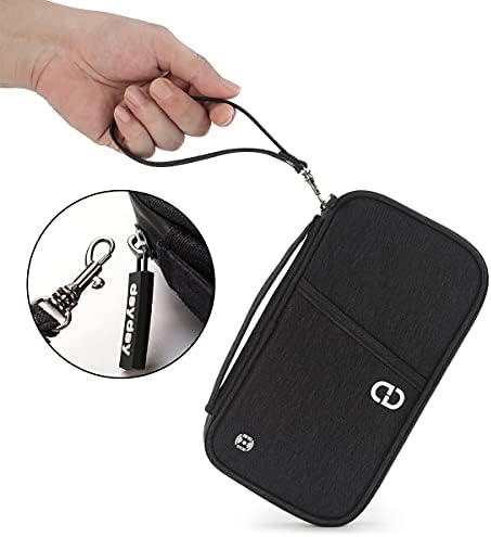 dayday® 4 Passport Holder Travel Wallet Accessories Document Airplane Holiday Essentials Organiser Bag with RFID Blocking Unisex Family Cover Case | Gifts for Men Women - Image 3