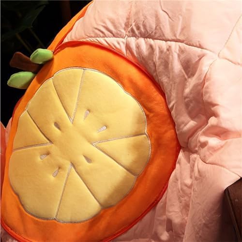 Pillow Blanket 2 in 1 Travel, Large Comfort Pillow Blanket Dual-Purpose Design Soft Warm Multi-Functional Cushion Travel for Sofa Bed Office Rest (40 * 40cm,Round-Pineapple) - Image 3